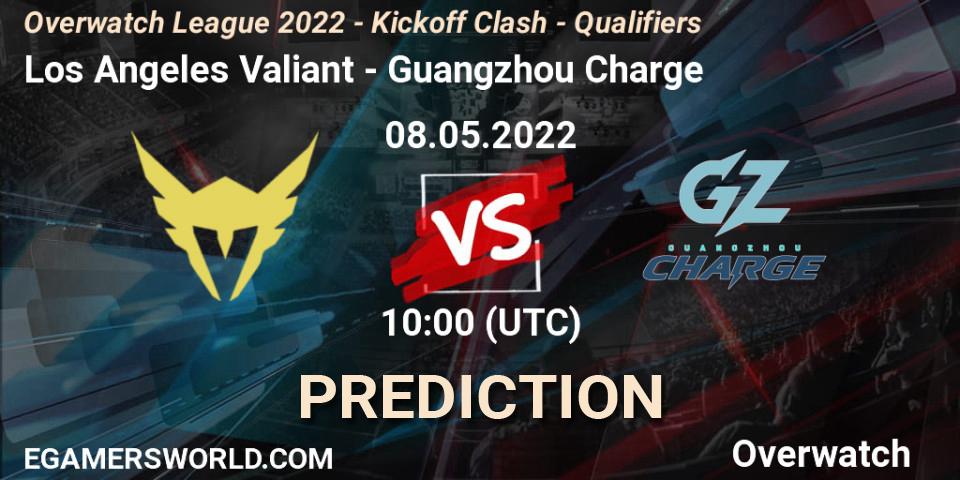 Prognoza Los Angeles Valiant - Guangzhou Charge. 21.05.2022 at 13:00, Overwatch, Overwatch League 2022 - Kickoff Clash - Qualifiers