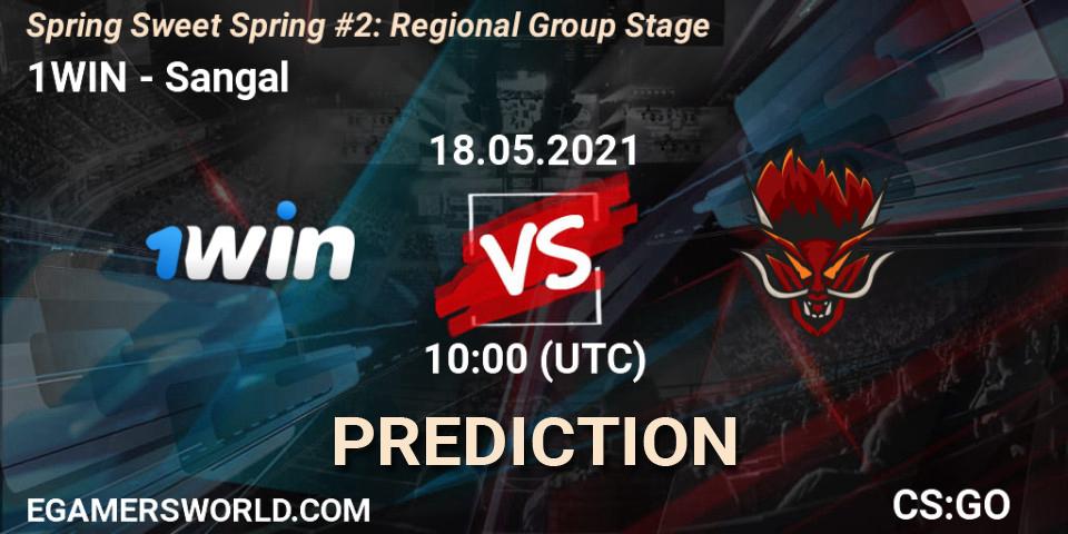 Prognoza 1WIN - Sangal. 18.05.2021 at 10:00, Counter-Strike (CS2), Spring Sweet Spring #2: Regional Group Stage