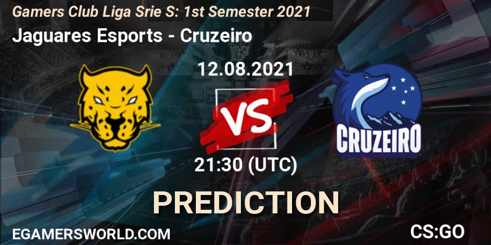Prognoza Jaguares Esports - Cruzeiro. 12.08.2021 at 21:25, Counter-Strike (CS2), Gamers Club Liga Série S: 1st Semester 2021