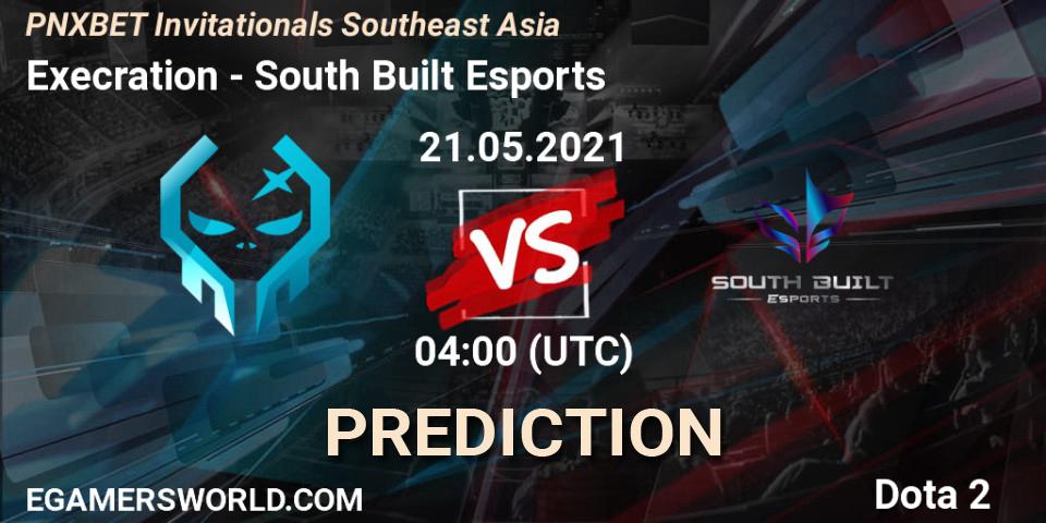 Prognoza Execration - South Built Esports. 21.05.2021 at 04:05, Dota 2, PNXBET Invitationals Southeast Asia