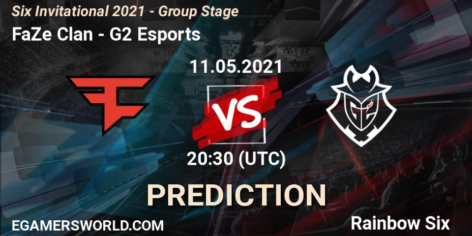 Prognoza FaZe Clan - G2 Esports. 11.05.2021 at 19:30, Rainbow Six, Six Invitational 2021 - Group Stage