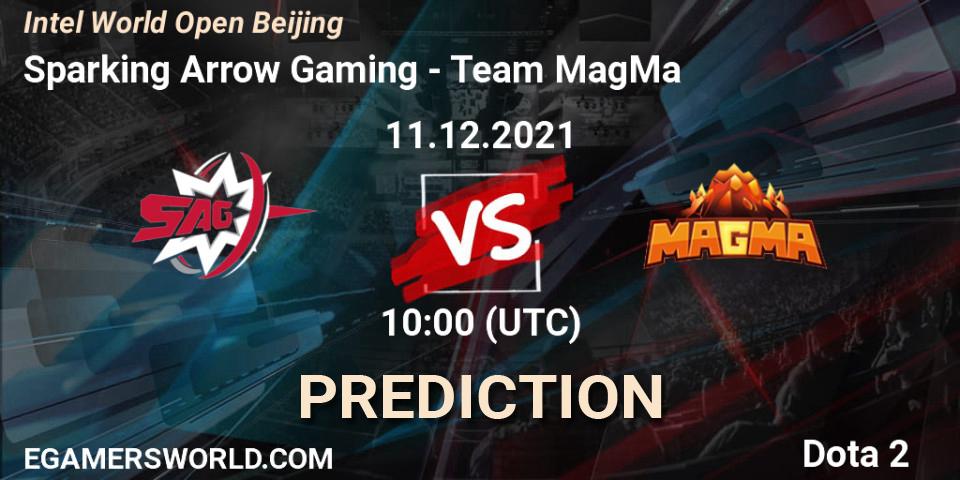 Prognoza Sparking Arrow Gaming - Team MagMa. 11.12.2021 at 09:31, Dota 2, Intel World Open Beijing: Closed Qualifier