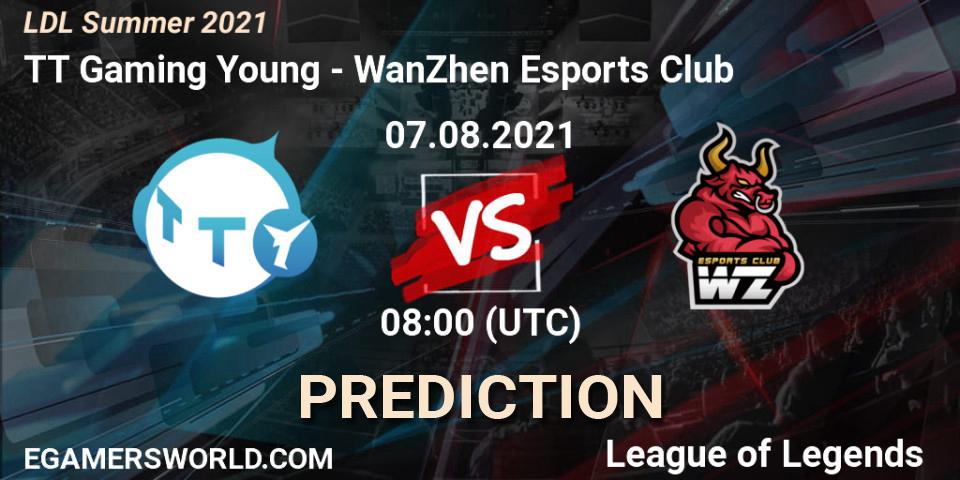 Prognoza TT Gaming Young - WanZhen Esports Club. 07.08.2021 at 08:55, LoL, LDL Summer 2021