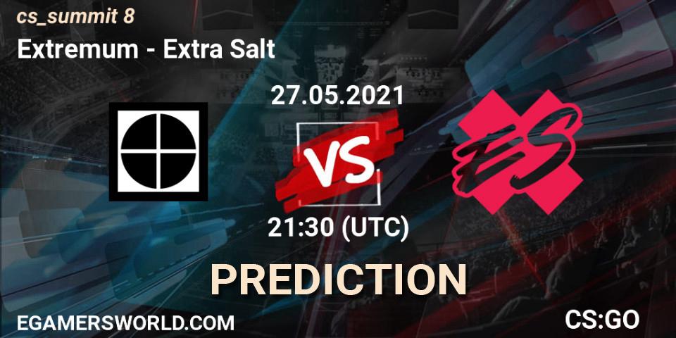 Prognoza Extremum - Extra Salt. 27.05.2021 at 21:30, Counter-Strike (CS2), cs_summit 8