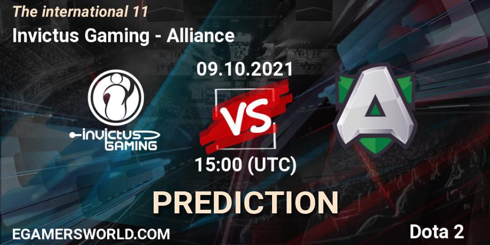 Prognoza Invictus Gaming - Alliance. 09.10.2021 at 16:53, Dota 2, The Internationa 2021