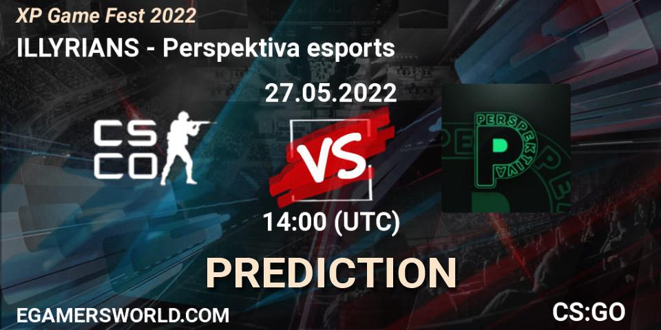 Prognoza ILLYRIANS - Perspektiva. 27.05.2022 at 14:30, Counter-Strike (CS2), XP Game Fest 2022