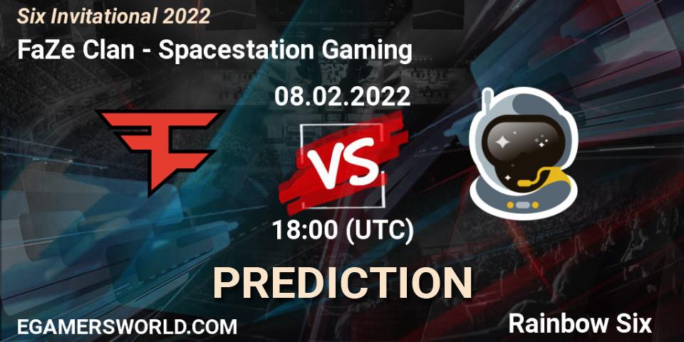 Prognoza FaZe Clan - Spacestation Gaming. 08.02.2022 at 18:00, Rainbow Six, Six Invitational 2022
