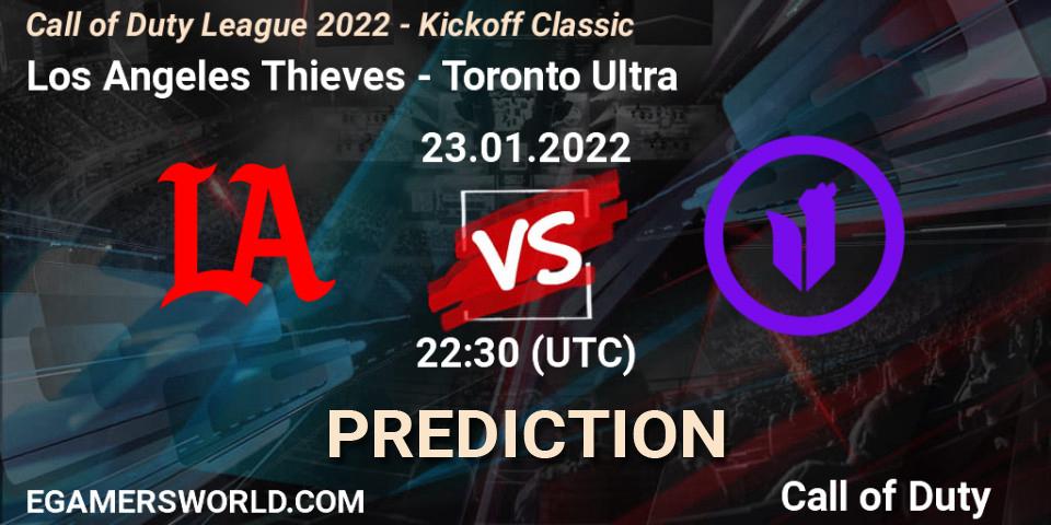 Prognoza Los Angeles Thieves - Toronto Ultra. 23.01.22, Call of Duty, Call of Duty League 2022 - Kickoff Classic
