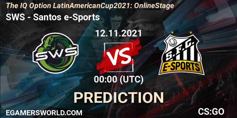 Prognoza SWS - Santos e-Sports. 12.11.21, CS2 (CS:GO), The IQ Option Latin American Cup 2021: Online Stage