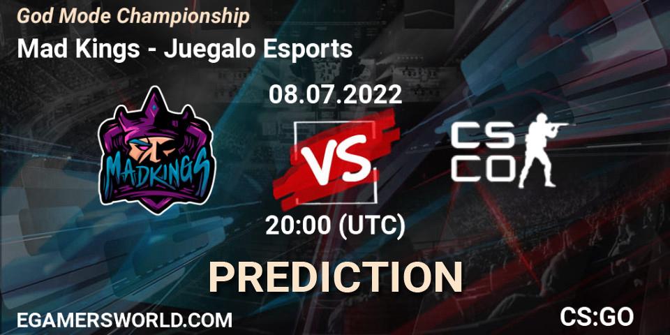 Prognoza Mad Kings - Juegalo Esports. 08.07.2022 at 20:00, Counter-Strike (CS2), God Mode Championship