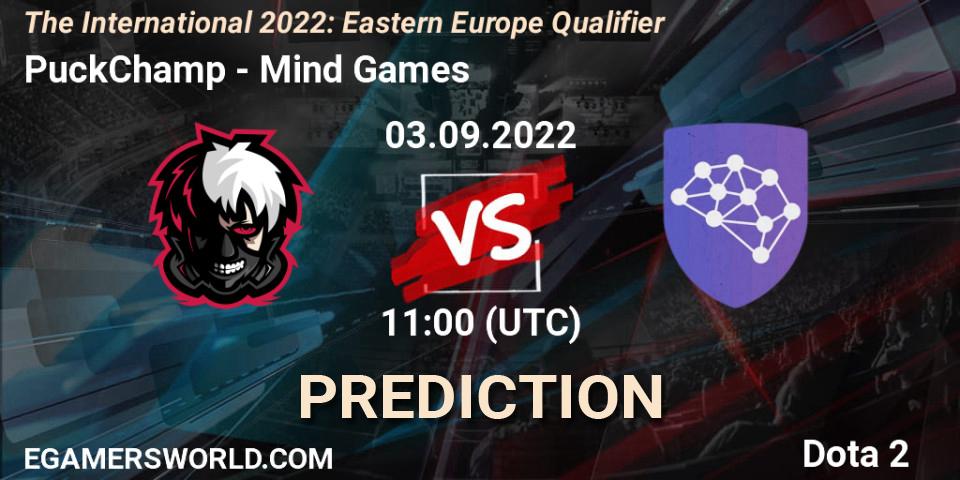 Prognoza PuckChamp - Mind Games. 03.09.22, Dota 2, The International 2022: Eastern Europe Qualifier