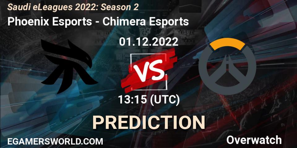 Prognoza Phoenix Esports - Chimera Esports. 01.12.22, Overwatch, Saudi eLeagues 2022: Season 2