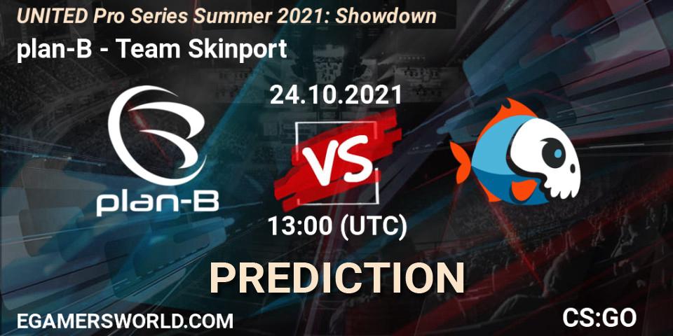 Prognoza plan-B - Team Skinport. 24.10.2021 at 14:00, Counter-Strike (CS2), UNITED Pro Series Summer 2021: Showdown