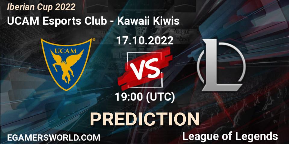 Prognoza UCAM Esports Club - Kawaii Kiwis. 17.10.2022 at 18:00, LoL, Iberian Cup 2022