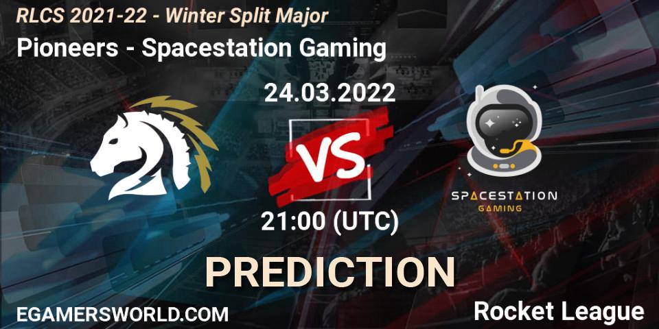 Prognoza Pioneers - Spacestation Gaming. 24.03.2022 at 18:00, Rocket League, RLCS 2021-22 - Winter Split Major