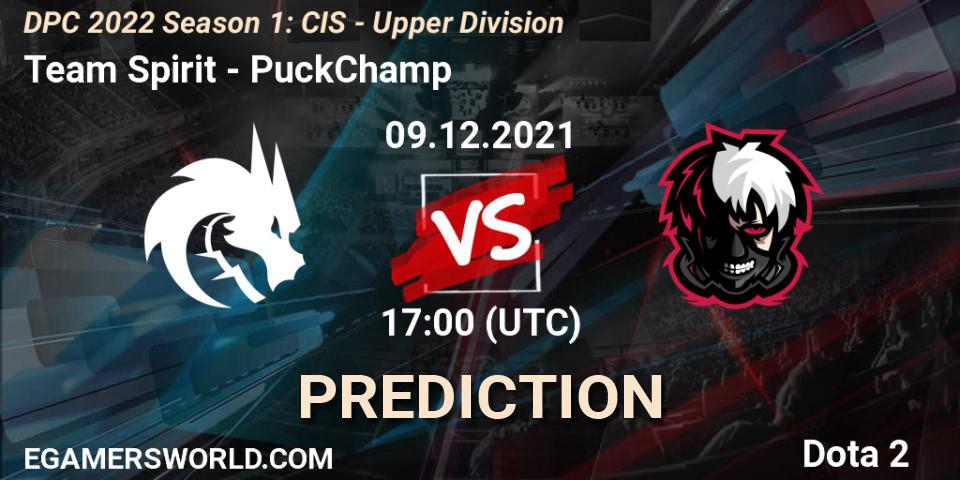 Prognoza Team Spirit - PuckChamp. 09.12.2021 at 17:32, Dota 2, DPC 2022 Season 1: CIS - Upper Division