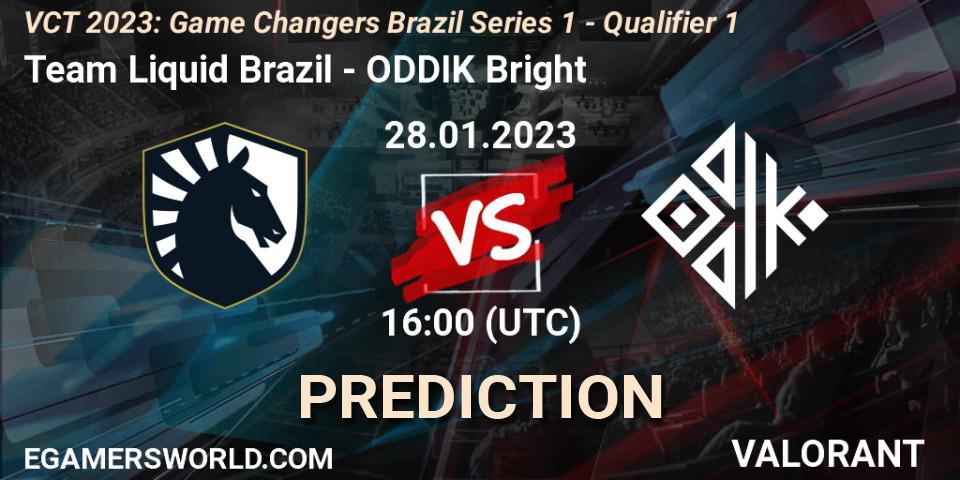Prognoza Team Liquid Brazil - ODDIK Bright. 28.01.23, VALORANT, VCT 2023: Game Changers Brazil Series 1 - Qualifier 1