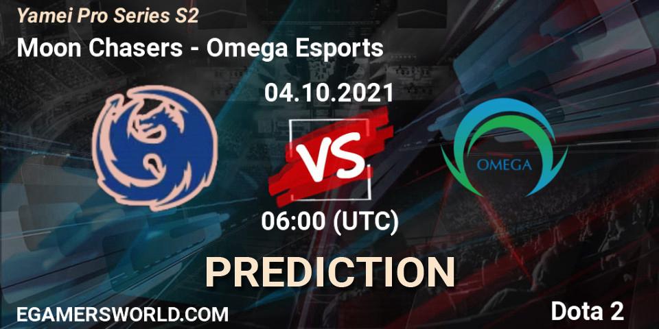Prognoza Moon Chasers - Omega Esports. 04.10.2021 at 06:08, Dota 2, Yamei Pro Series S2