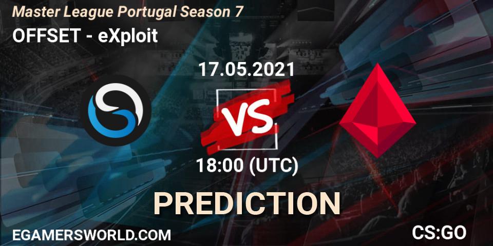 Prognoza OFFSET - eXploit. 17.05.2021 at 18:00, Counter-Strike (CS2), Master League Portugal Season 7