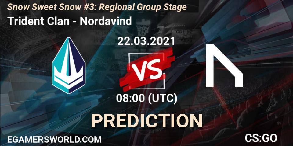 Prognoza Trident Clan - Nordavind. 22.03.2021 at 08:00, Counter-Strike (CS2), Snow Sweet Snow #3: Regional Group Stage