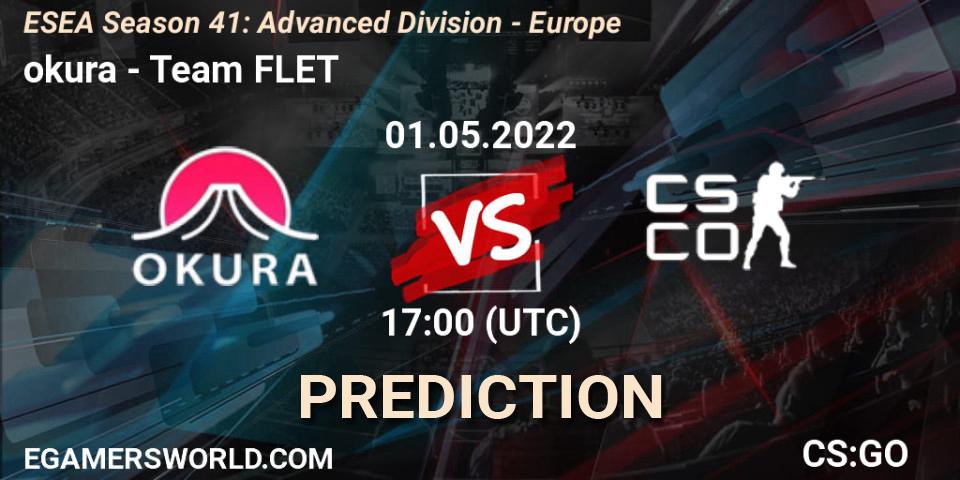 Prognoza okura - Team FLET. 01.05.2022 at 17:00, Counter-Strike (CS2), ESEA Season 41: Advanced Division - Europe