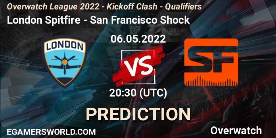 Prognoza London Spitfire - San Francisco Shock. 06.05.22, Overwatch, Overwatch League 2022 - Kickoff Clash - Qualifiers