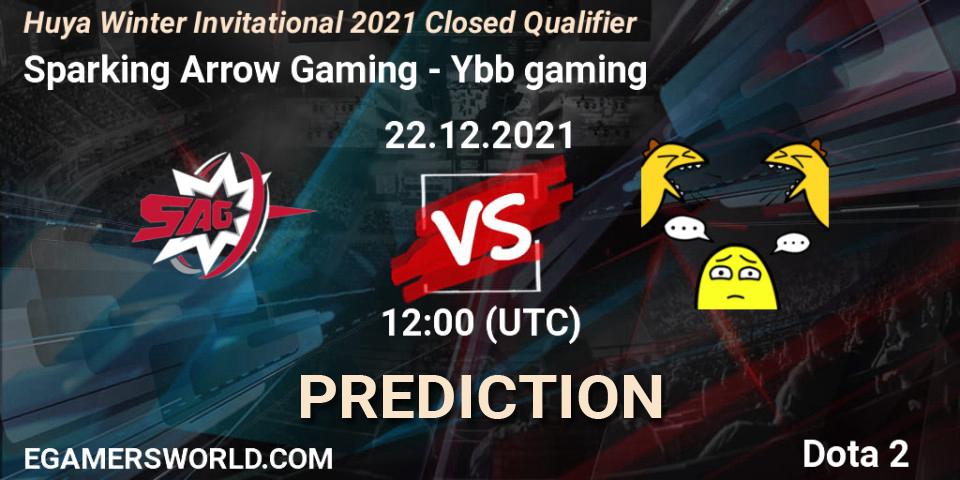 Prognoza Sparking Arrow Gaming - Ybb gaming. 22.12.21, Dota 2, Huya Winter Invitational 2021 Closed Qualifier