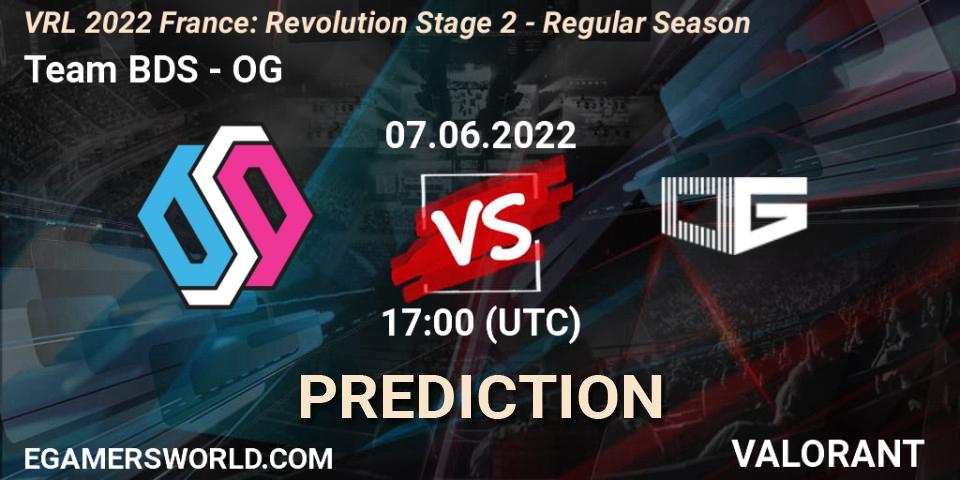 Prognoza Team BDS - OG. 07.06.2022 at 17:00, VALORANT, VRL 2022 France: Revolution Stage 2 - Regular Season