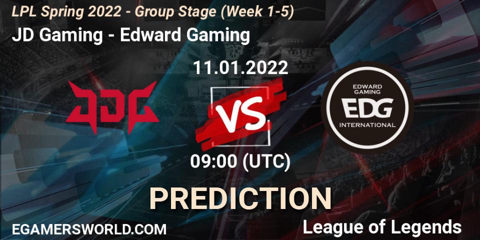 Prognoza JD Gaming - Edward Gaming. 11.01.2022 at 09:00, LoL, LPL Spring 2022 - Group Stage (Week 1-5)