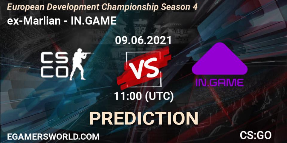 Prognoza ex-Marlian - IN.GAME. 09.06.2021 at 11:10, Counter-Strike (CS2), European Development Championship Season 4