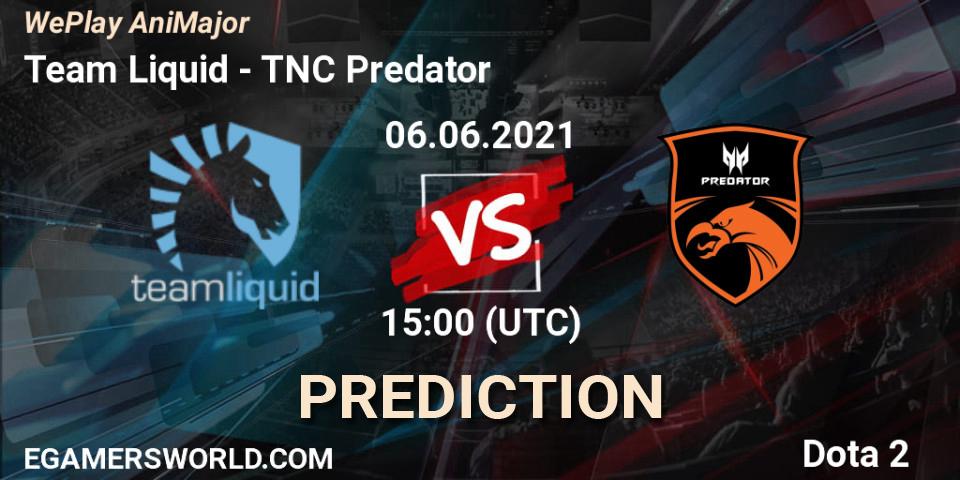 Prognoza Team Liquid - TNC Predator. 06.06.21, Dota 2, WePlay AniMajor 2021
