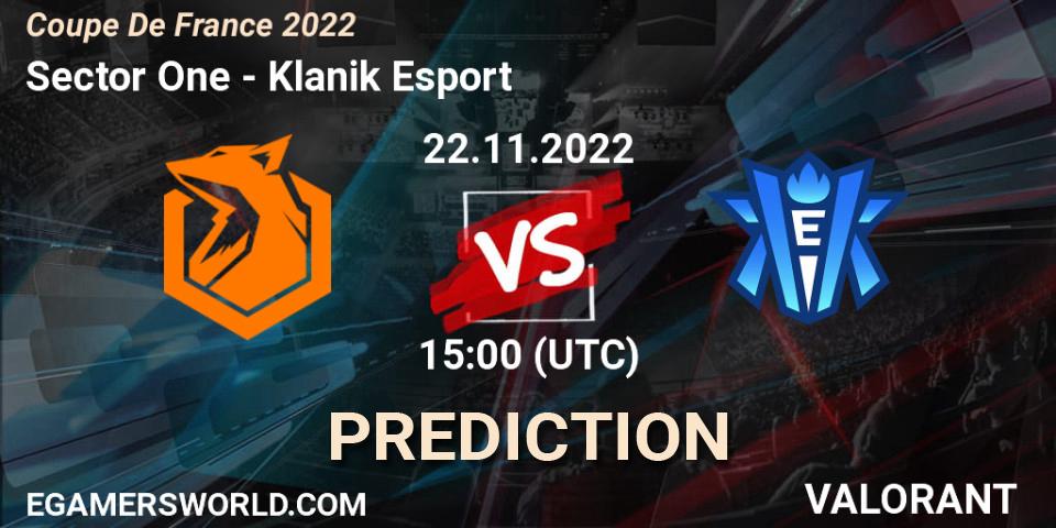 Prognoza Sector One - Klanik Esport. 22.11.22, VALORANT, Coupe De France 2022