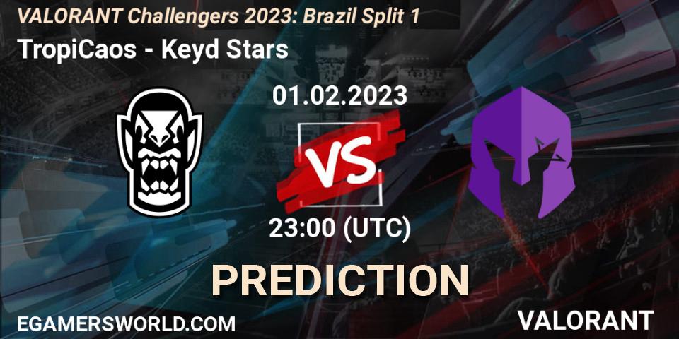 Prognoza TropiCaos - Keyd Stars. 01.02.23, VALORANT, VALORANT Challengers 2023: Brazil Split 1