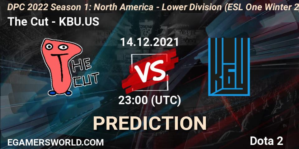 Prognoza The Cut - KBU.US. 14.12.2021 at 22:56, Dota 2, DPC 2022 Season 1: North America - Lower Division (ESL One Winter 2021)