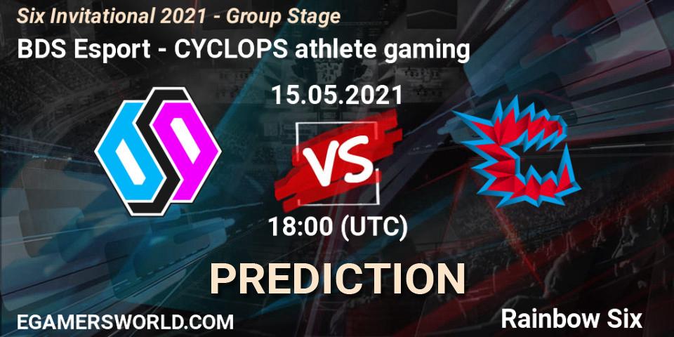 Prognoza BDS Esport - CYCLOPS athlete gaming. 15.05.21, Rainbow Six, Six Invitational 2021 - Group Stage