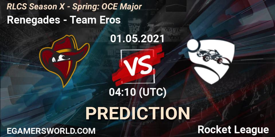 Prognoza Renegades - Team Eros. 01.05.2021 at 04:00, Rocket League, RLCS Season X - Spring: OCE Major