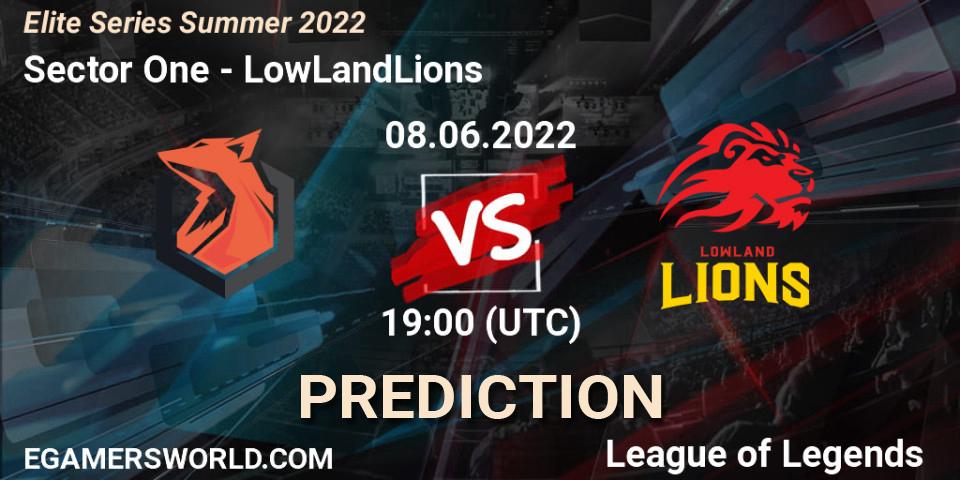 Prognoza Sector One - LowLandLions. 08.06.2022 at 19:00, LoL, Elite Series Summer 2022