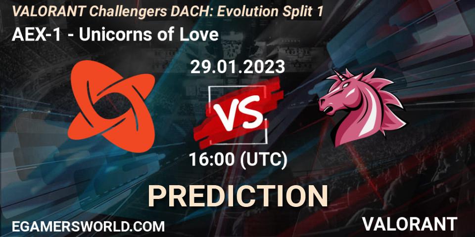 Prognoza AEX-1 - Unicorns of Love. 29.01.23, VALORANT, VALORANT Challengers 2023 DACH: Evolution Split 1