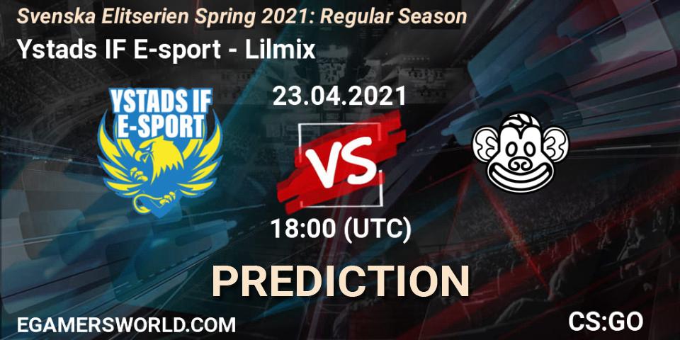 Prognoza Ystads IF E-sport - Lilmix. 23.04.2021 at 18:00, Counter-Strike (CS2), Svenska Elitserien Spring 2021: Regular Season