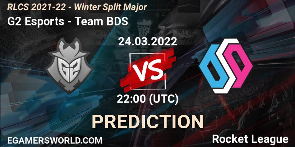 Prognoza G2 Esports - Team BDS. 24.03.2022 at 22:00, Rocket League, RLCS 2021-22 - Winter Split Major
