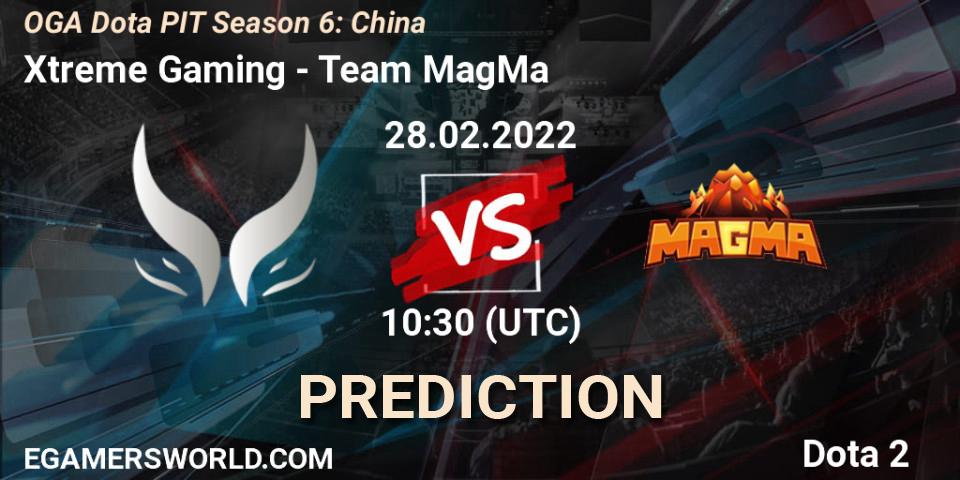 Prognoza Xtreme Gaming - Team MagMa. 28.02.2022 at 10:50, Dota 2, OGA Dota PIT Season 6: China