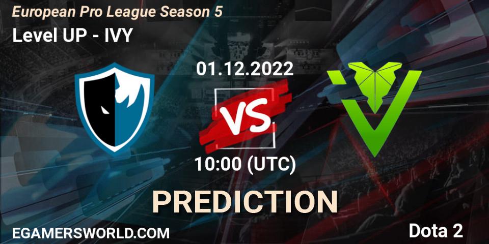 Prognoza Level UP - IVY. 01.12.22, Dota 2, European Pro League Season 5