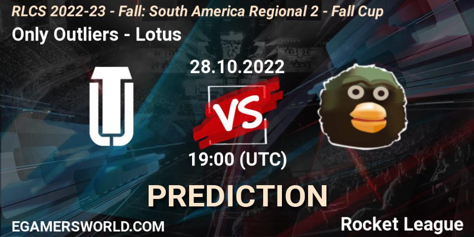 Prognoza Only Outliers - Lotus. 28.10.22, Rocket League, RLCS 2022-23 - Fall: South America Regional 2 - Fall Cup