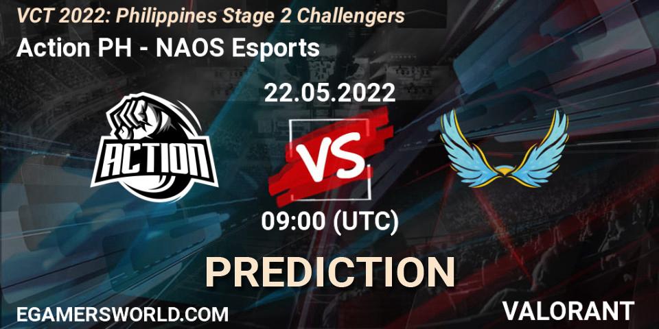 Prognoza Action PH - NAOS Esports. 22.05.2022 at 10:00, VALORANT, VCT 2022: Philippines Stage 2 Challengers