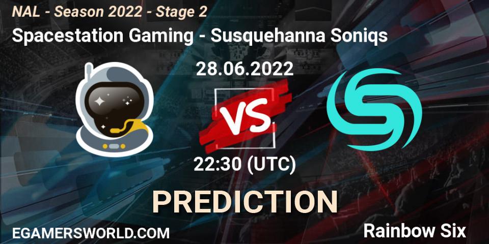 Prognoza Spacestation Gaming - Susquehanna Soniqs. 28.06.2022 at 22:30, Rainbow Six, NAL - Season 2022 - Stage 2