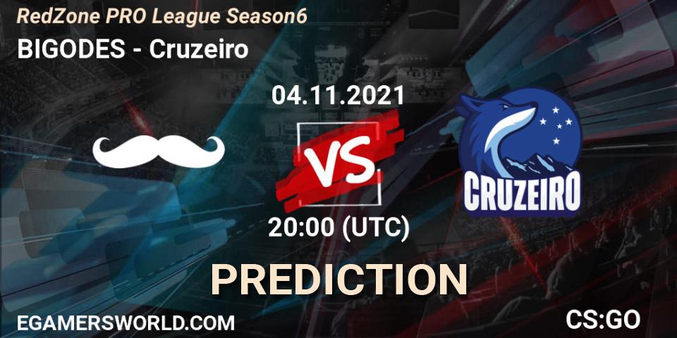 Prognoza BIGODES - Cruzeiro. 04.11.2021 at 20:00, Counter-Strike (CS2), RedZone PRO League Season 6