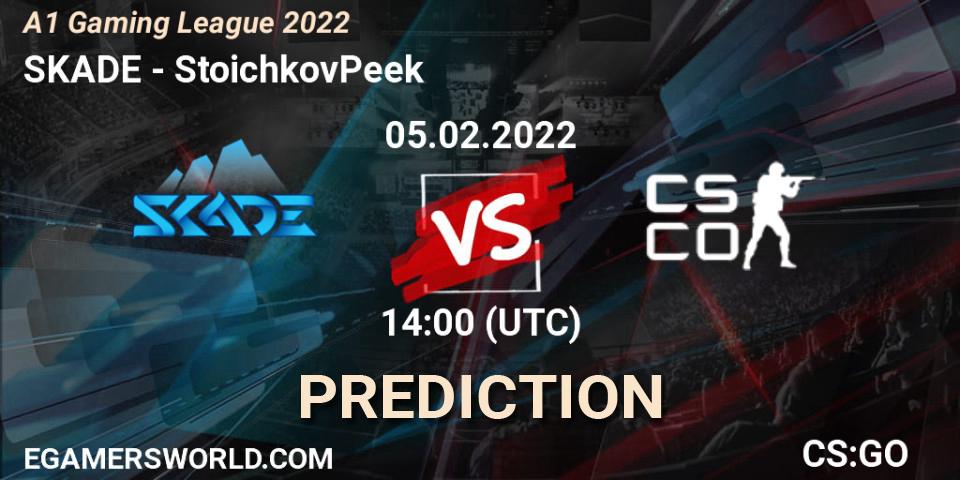Prognoza SKADE - StoichkovPeek. 05.02.2022 at 16:30, Counter-Strike (CS2), A1 Gaming League 2022