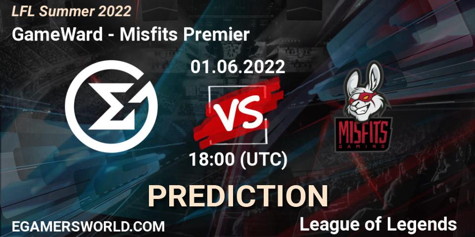 Prognoza GameWard - Misfits Premier. 01.06.2022 at 18:00, LoL, LFL Summer 2022