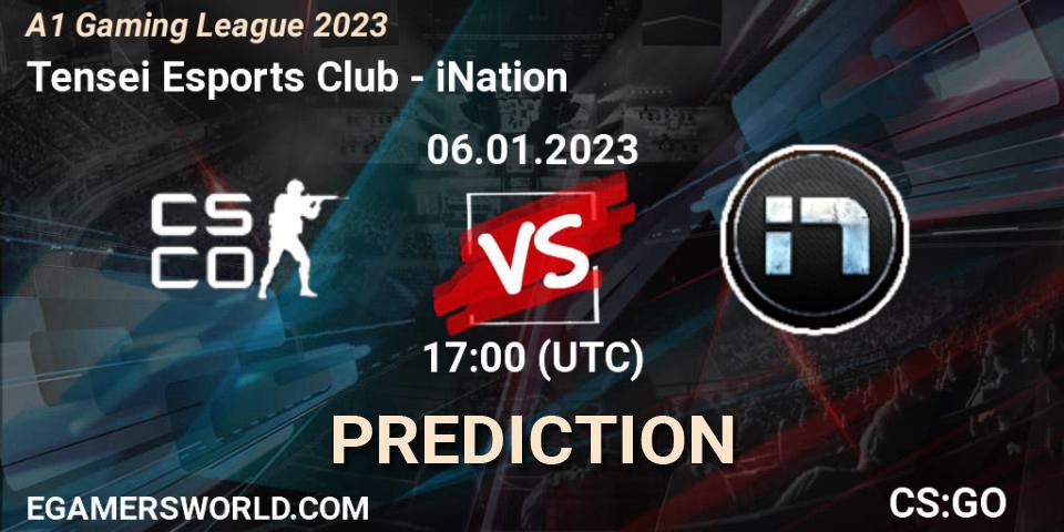 Prognoza Tensei Esports Club - iNation. 06.01.2023 at 17:00, Counter-Strike (CS2), A1 Gaming League 2023