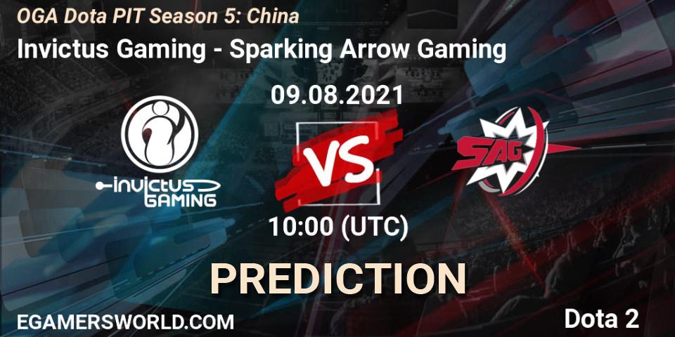 Prognoza Invictus Gaming - Sparking Arrow Gaming. 09.08.2021 at 09:39, Dota 2, OGA Dota PIT Season 5: China
